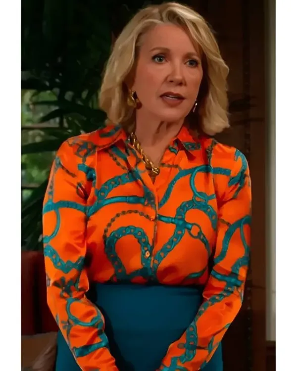 The Young and the Restless Melody Thomas Scott Chain Print Shirt2025