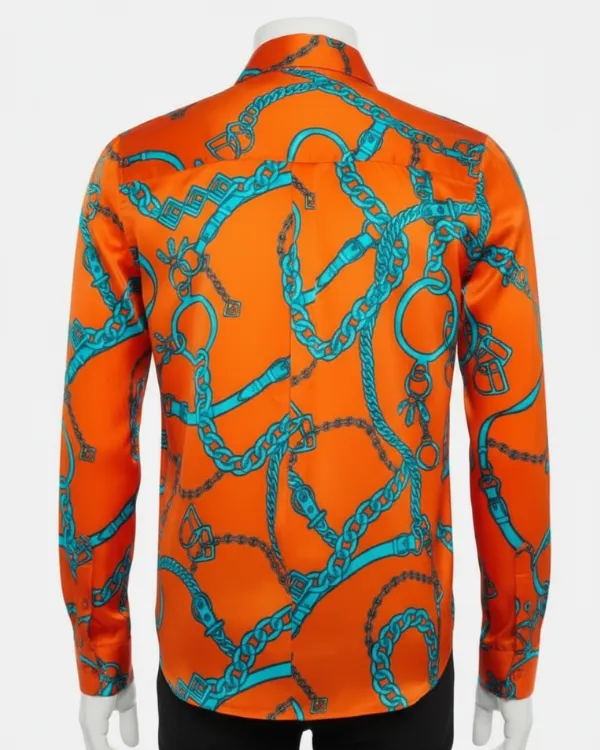 The Young andthe Restless Melody Thomas Scott Chain Print Shirt