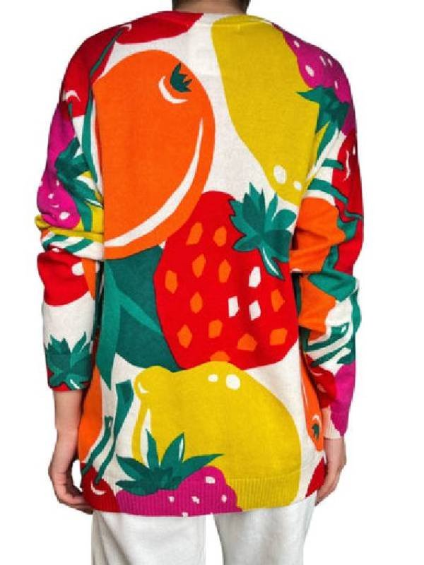 TheGreat British Bake Off Prue Leith Fruit Printed Sweater