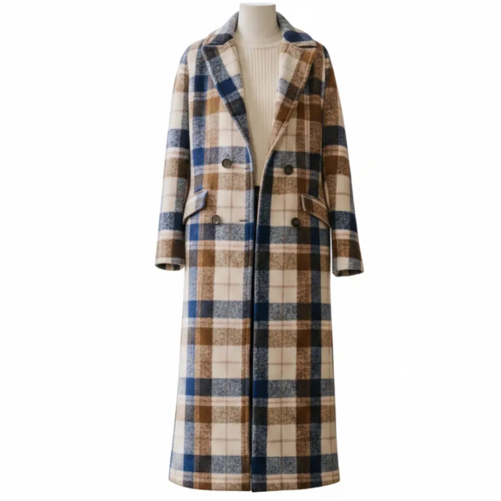 Carden Plaid Long Coat2025