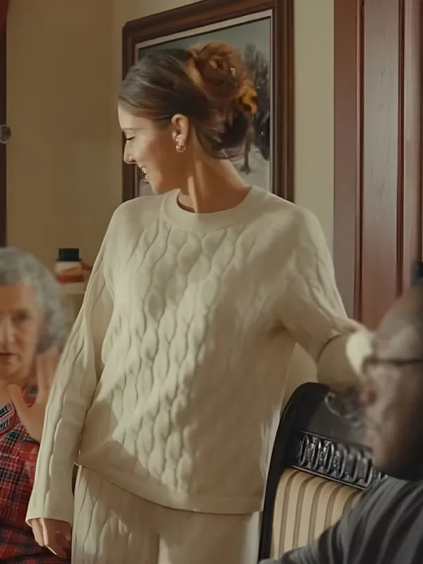 Exes of Christmas Past BrittanyUnderwood Cable Knitted Pajamas