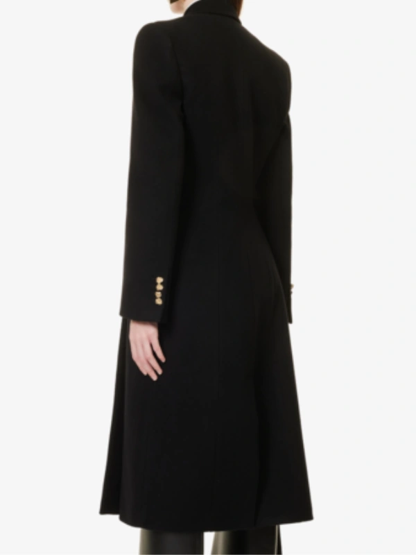 Hostage 2025 Suranne Jones Black Floral Coat