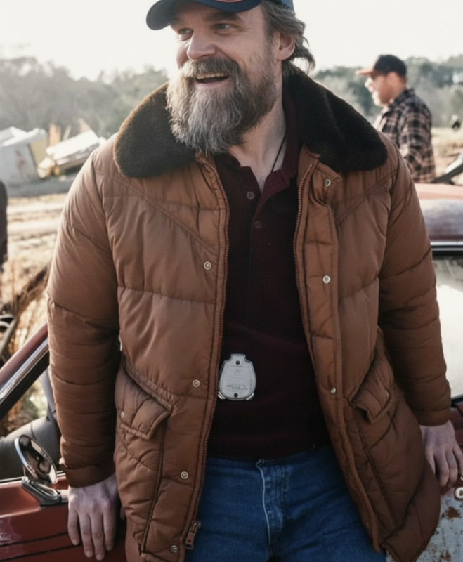 Jim Hopper Stranger Things S05 Puffer Jacket
