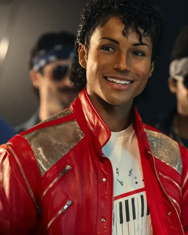 Michael Jaafar vRed Leather Jacket