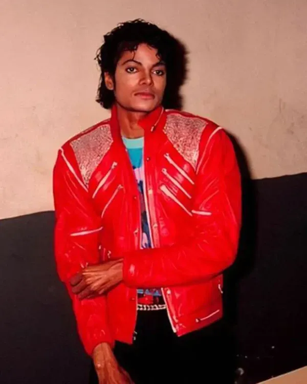 Michael Jaafar Jackson Red LeatherJacket