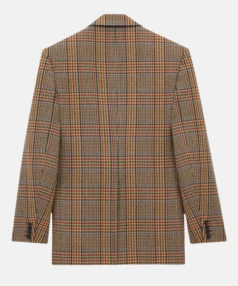 Margot Robbie Plaid Blazer