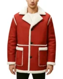 Santa Claus Red Shearling Christmas Jacket