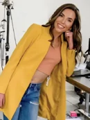 The Today Show Jordan Harper Yellow Wool Jacket