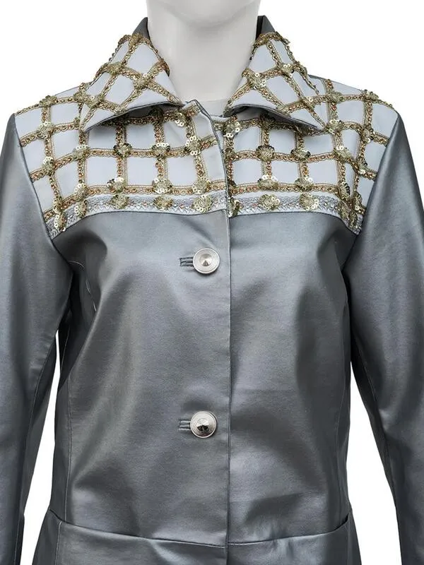 Emily In Paris S02 Lily CollinsSilver Coat