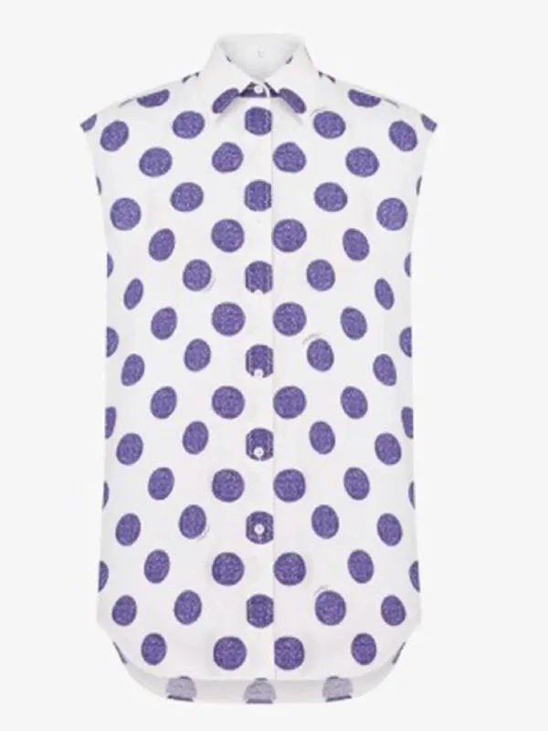 Emily In Paris S5 Lily Collins Polka Dots Top2025