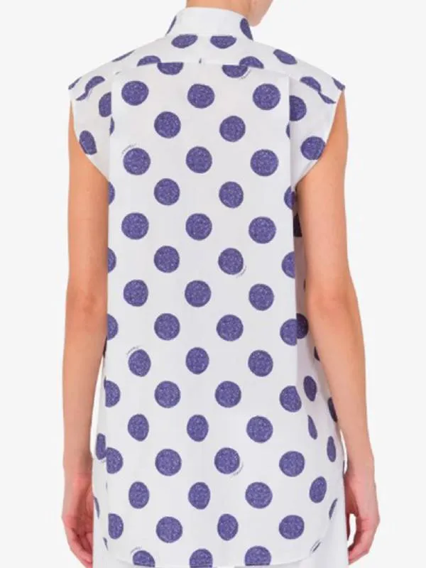 Emily In ParisS5 Lily Collins Polka Dots Top