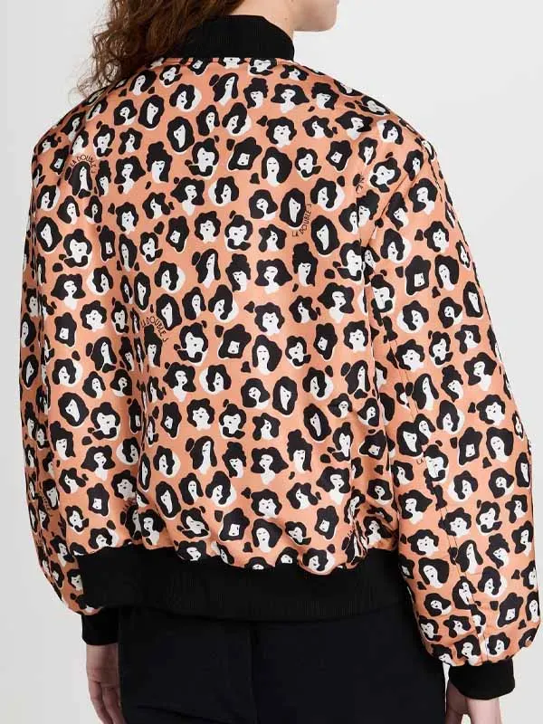 Emily In Parisseason 3 Lily Collins Orange Bomber Jacket