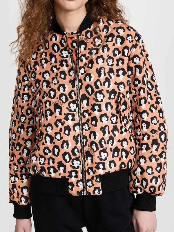 EmilyIn Paris season 3 Lily Collins Orange Bomber Jacket