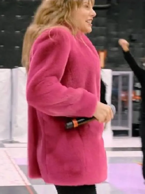 The End of an Era Taylor Swift Pink Fur Jacket