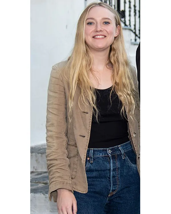 The Equalizer 3 2023 Dakota Fanning BrownJacket