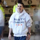 Timothee Chalamet Marty Supreme White Jacket