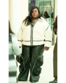 Abbott Elementary S05 Raven Goodwin Sherpa Moto Jacket