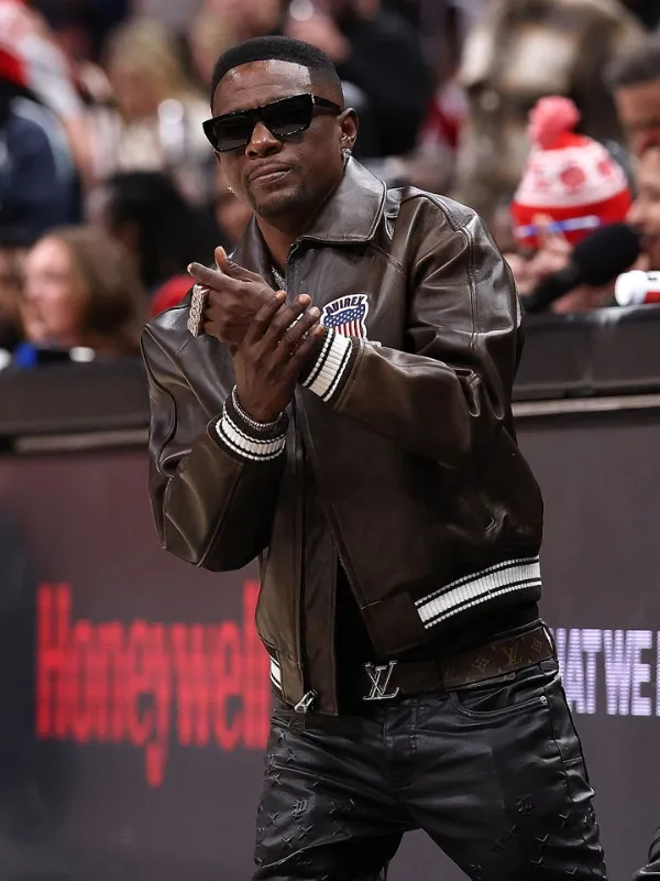 Boosie Badazz Chicago Bulls v Atlanta Hawks Leather Jacket2026