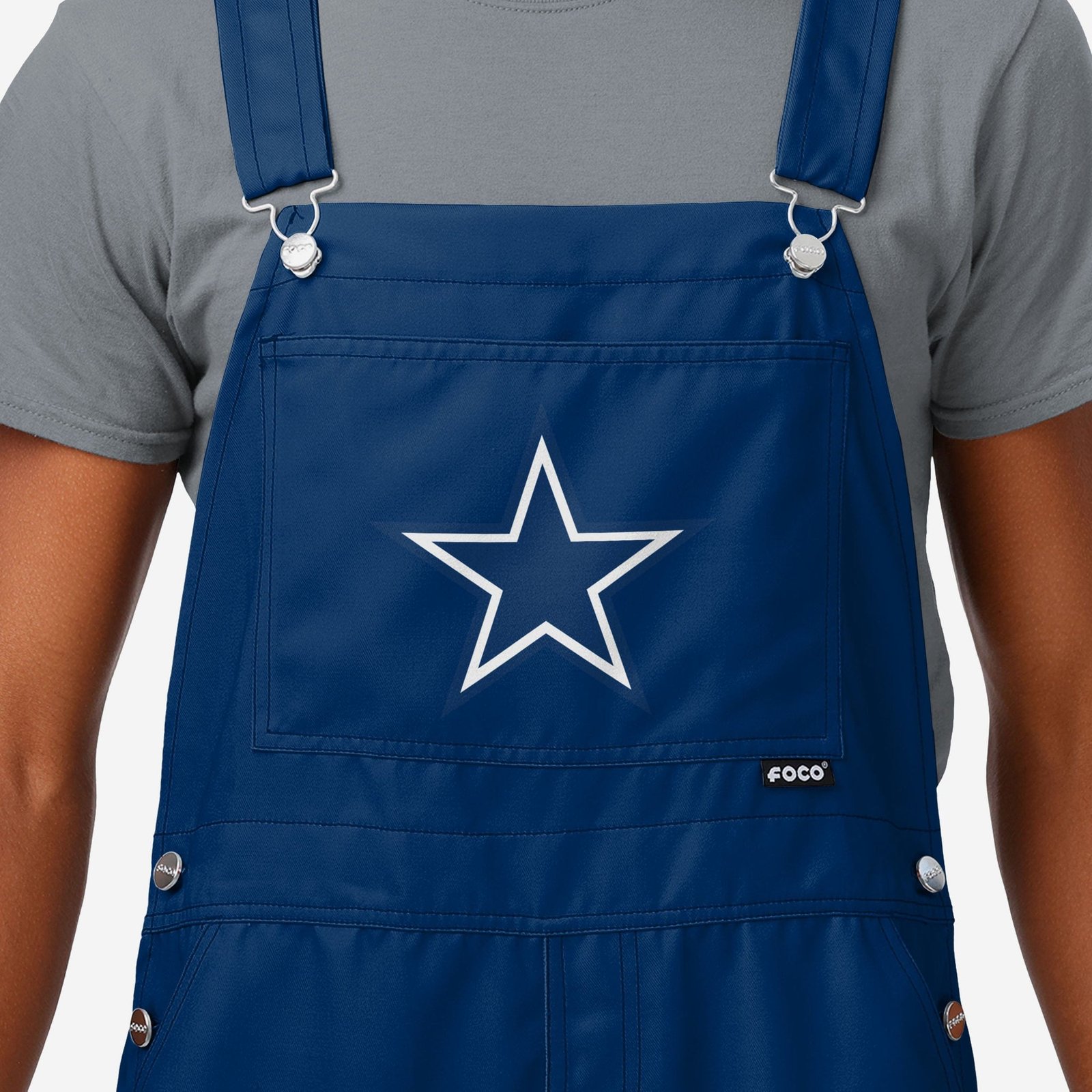 Dallas Cowboys Men’s Solid Wordmark BibOveralls