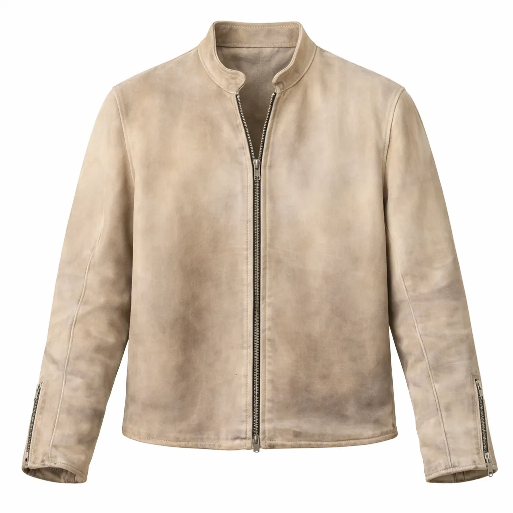 The Wrecking Crew Jonny Beige Jacket Front