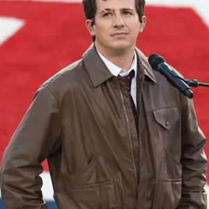 Charlie Puth Brown Jacket