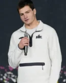 Drake Maye Super Bowl LX Opening Night Half-Zip Sweatshirt