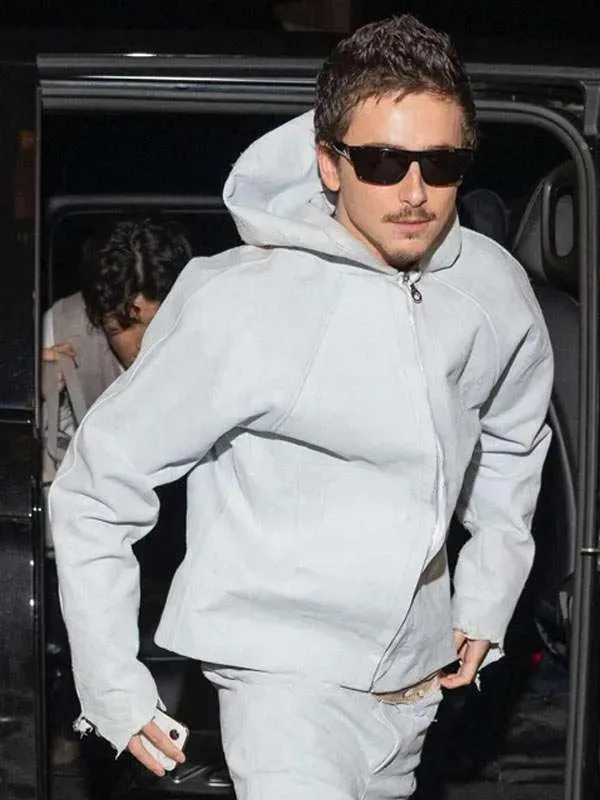 Timothee Chalamet Paris 2026 Hooded Jacket