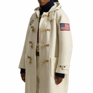 Team USA White Duffle Coat