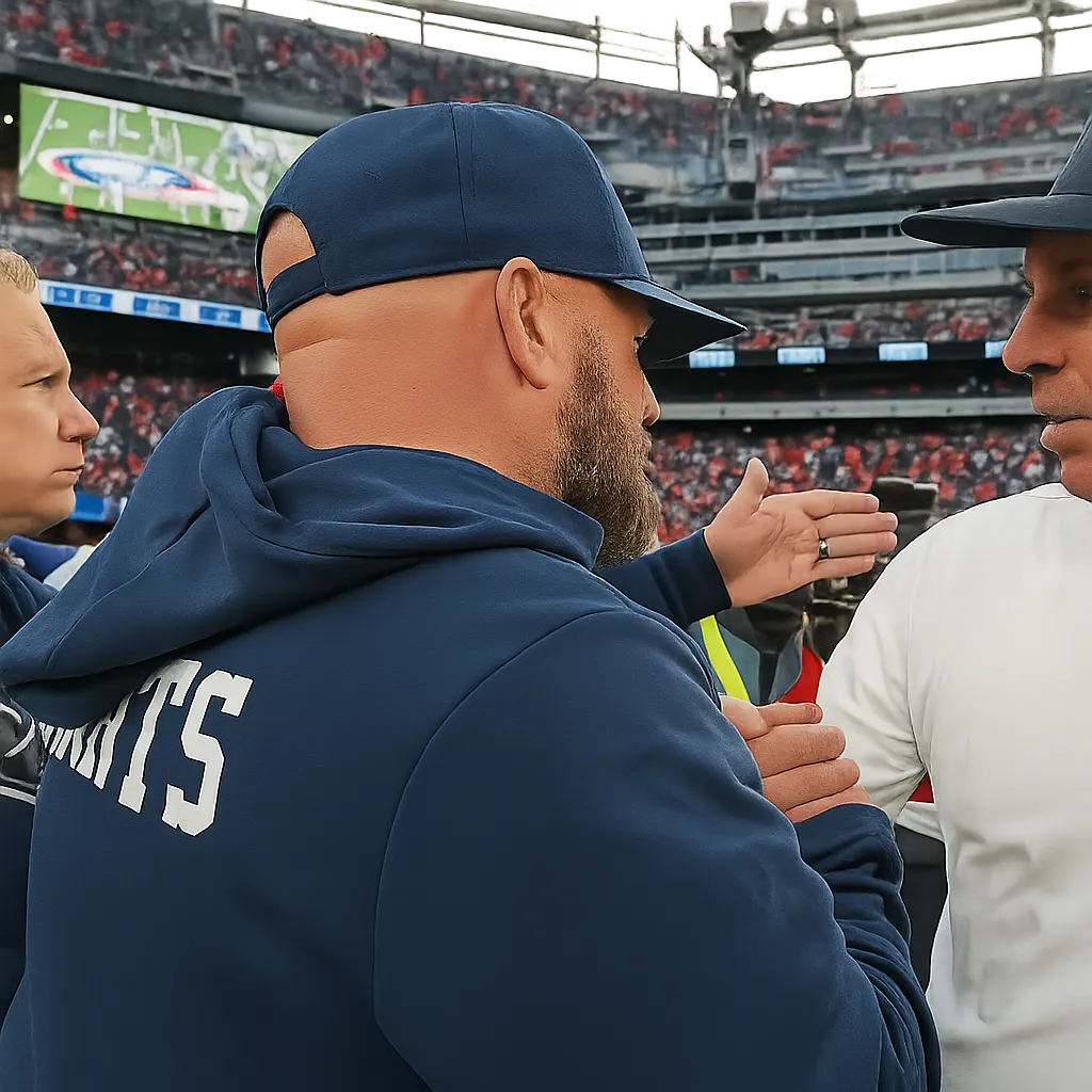 The Brian Daboll New York Giants Sideline Blue Pullover Hoodie