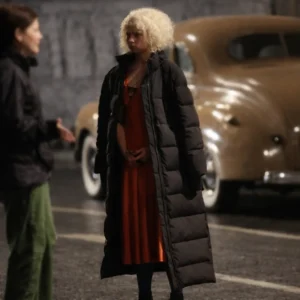 Jessie Buckley Puffer Coat