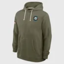The Miami Dolphins Salute to Service 2025 Green Hoodie