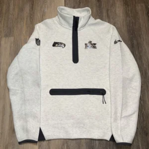 Seattle Seahawks Super Bowl LX Opening Night Half-Zip Sweatshirt