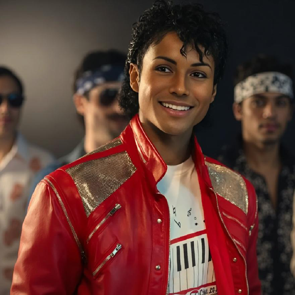 Michael 2026 Red Leather Jacket