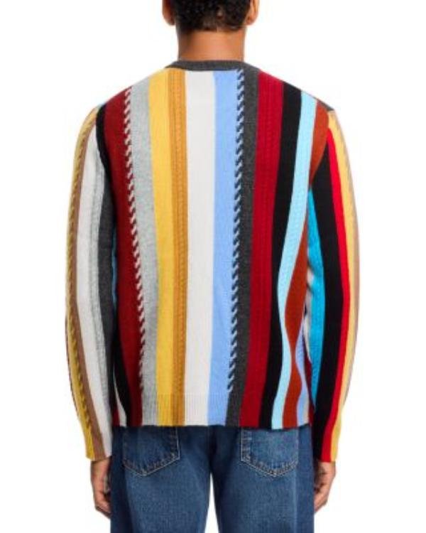 Celebrity Jeopardy S04 Roy Wood Jr Rainbow Striped Sweater2