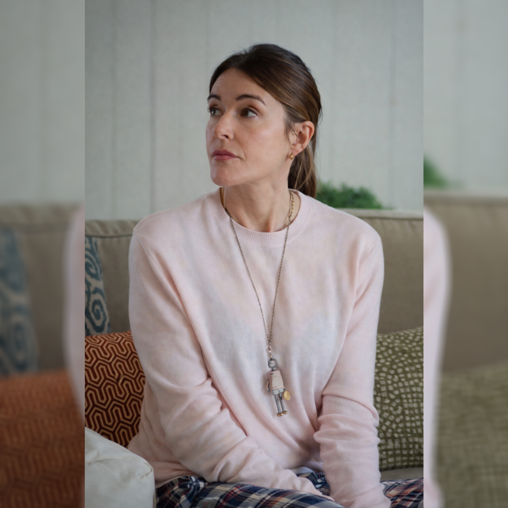 Christa Miller Pink Sweater