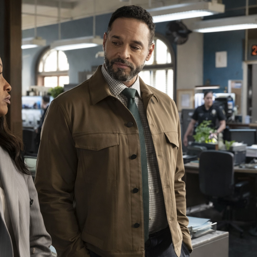 Daniel Sunjata Brown Suede Jacket