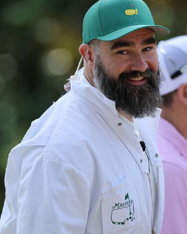 Masters Tournament 2026 Jason Kelce White Jumpsuit
