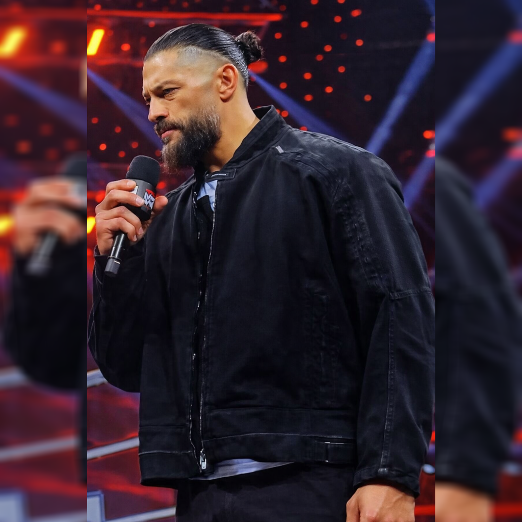 RAW 2026 Roman Reigns Black Denim Jacket