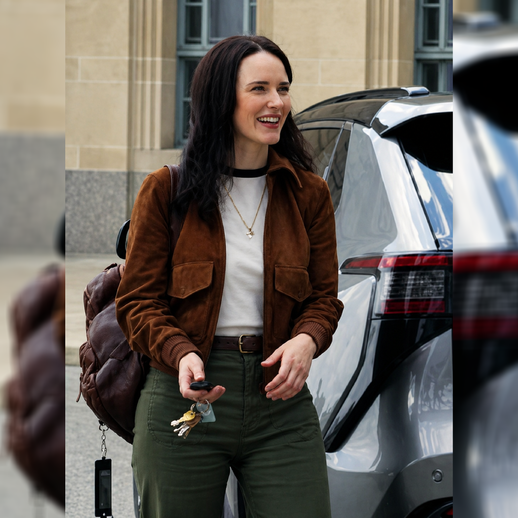 Rachel Brosnahan Suede Jacket