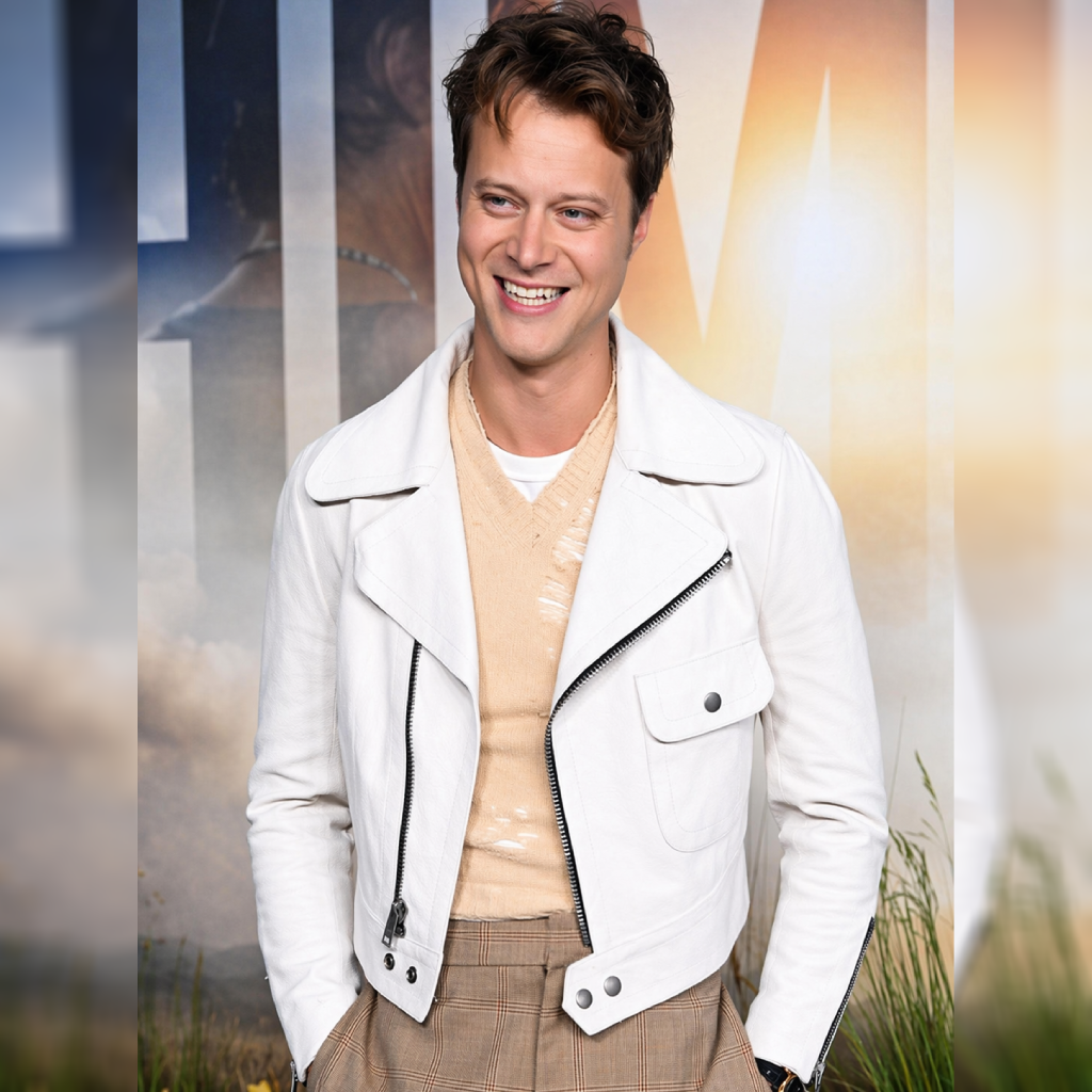 Reminders of Him Rudy Pankow White Biker Jacket