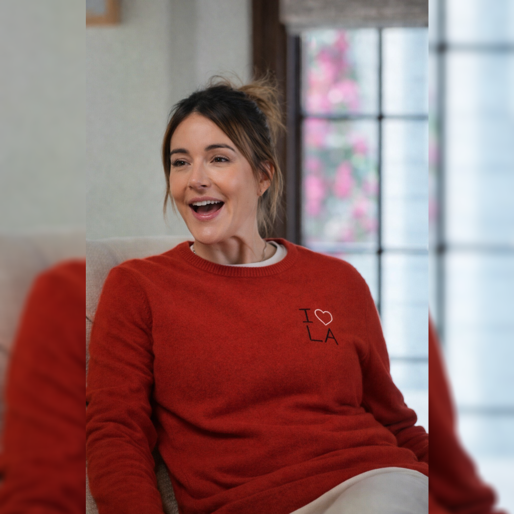 Shrinking Christa Miller “I Love LA” Red Sweater