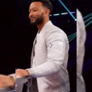 The Voice 2026 John Legend Crocodile Leather Jacket