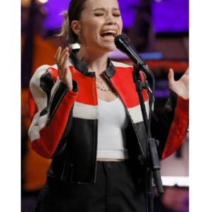 The Voice S29 Red Leather Jacket