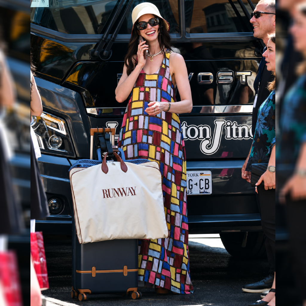 Anne Hathaway Multicolor Long Dress