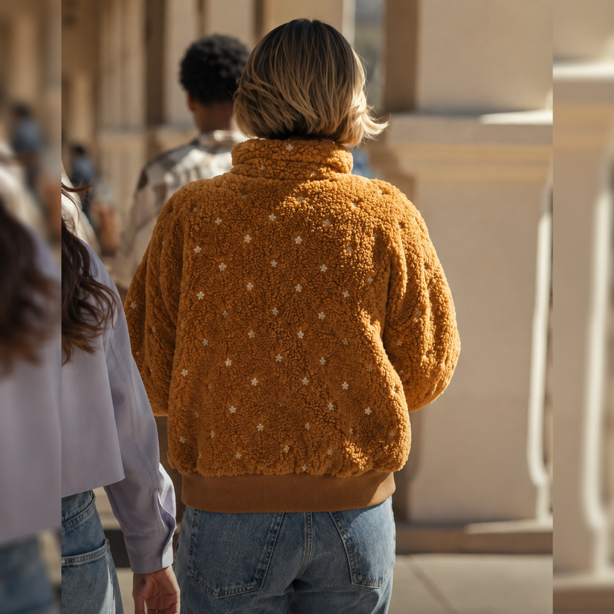 Beef S02 Carey Mulligan Sherpa Brown Jacket