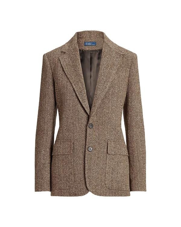 Dutton Ranch S01 Kelly Reilly Brown Checkered Blazer - Image 2