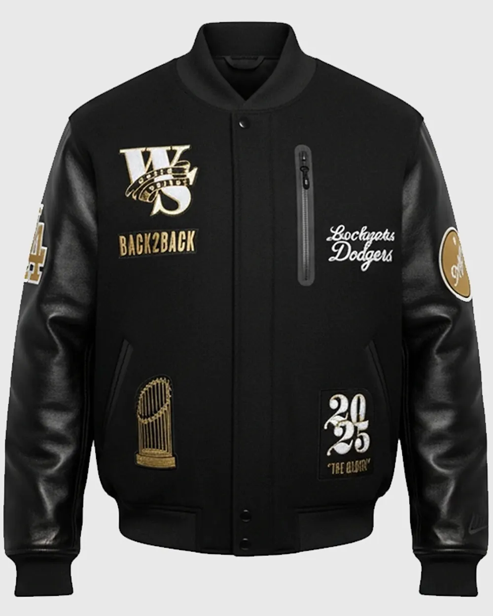 Dave Roberts Dodgers Championship Varsity Jacket - Image 2