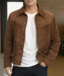 The Adventures Of Cliff Booth Brad Pitt Suede Jacket