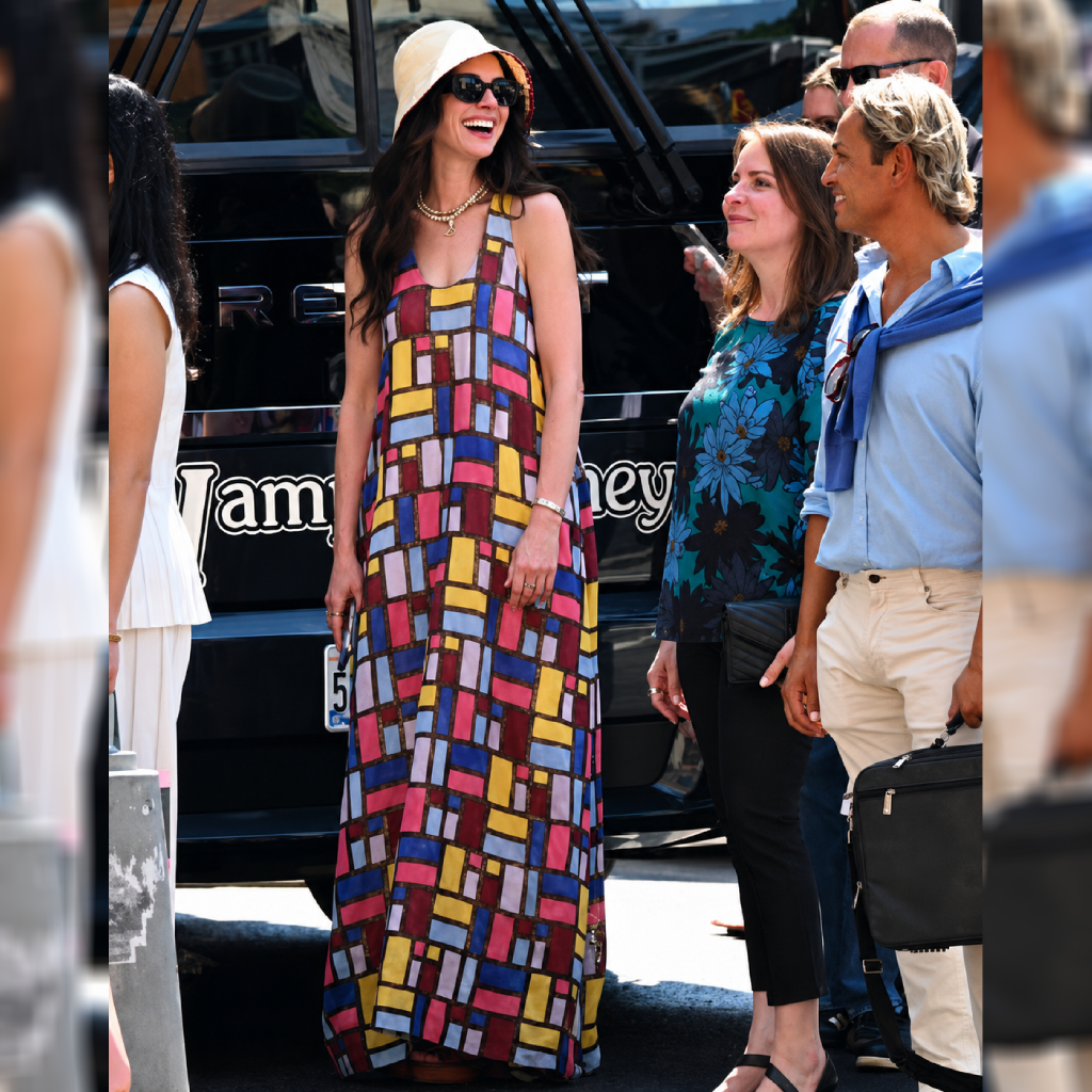 The Devil Wears Prada 2 Anne Hathaway Multicolor Long Dress