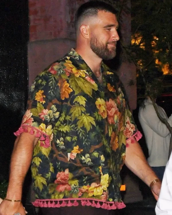 Travis-Kelce-Floral-Tassel-Camp-Shirt